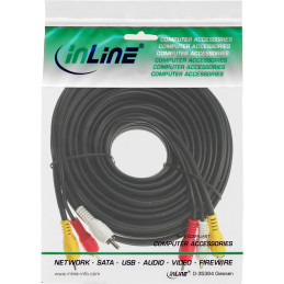 InLine Cavo audio e video da 3x spina RCA a 3x spina RCA, 10m