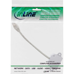 InLine Duplicatore di porte Cat.5e, da spina RJ45 a 2x presa RJ45, 0,15m