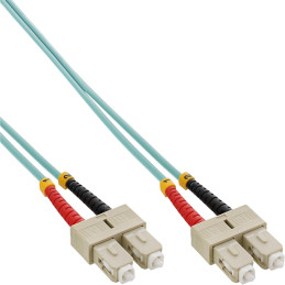 InLine Cavo Duplex, SC SC 50 125µm, Fibra Ottica OM3, 0,5m