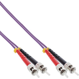 InLine Cavo Duplex, ST ST 50 125µm, Fibra Ottica OM4, 25m