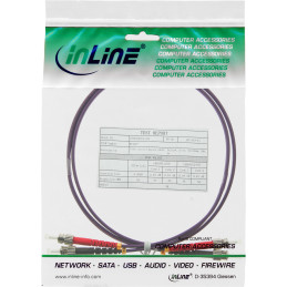 InLine Cavo Duplex, ST ST 50 125µm, Fibra Ottica OM4, 25m