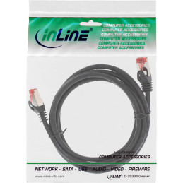 InLine Cavo patch Lan Crossover, S FTP, Cat.6, nero, 0,3m