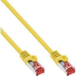 InLine Cavo patch Lan, S FTP(PiMf), Cat.6, 250MHz, CU, halogenf., giallo, 5m