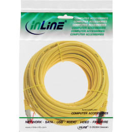 InLine Cavo patch Lan, S FTP(PiMf), Cat.6, 250MHz, CU, halogenf., giallo, 5m