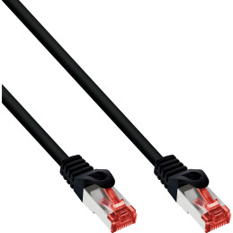 InLine Cavo patch Lan, S FTP(PiMf), Cat.6, 250MHz, CU, halogenfree, nero, 5m