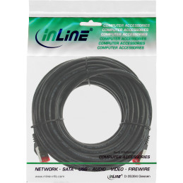 InLine Cavo patch Lan, S FTP(PiMf), Cat.6, 250MHz, CU, halogenfree, nero, 5m