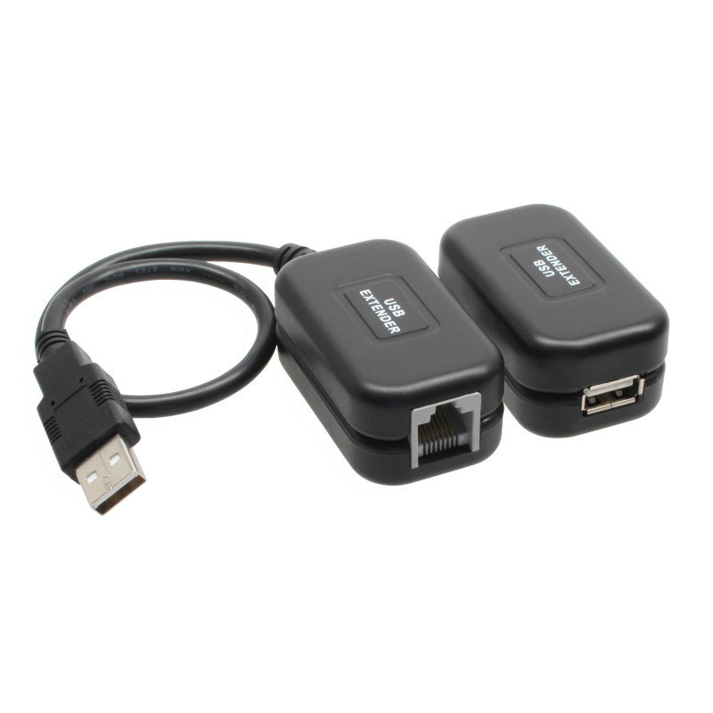 InLine USB Extender via Lan RJ45, 50m Max. Conf. 2pz InLine USB Extender via Lan RJ45, 50m Max. Conf. 2pz