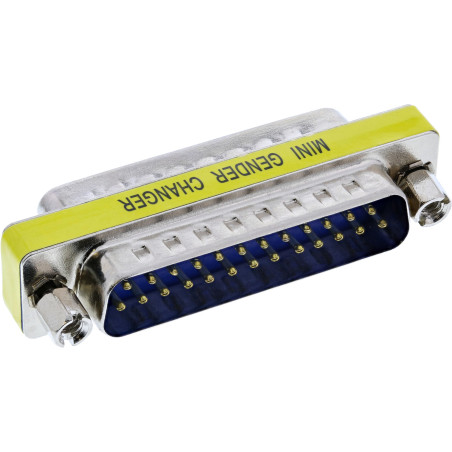 InLine Adattatore Sub-D 25pin maschio   maschio, Mini-Gender-Changer