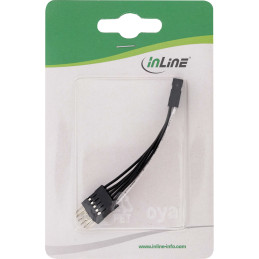 InLine Cavo USB 2.0 interno 2x5pin maschio   2x5pin femmina, prolunga, 0,05m