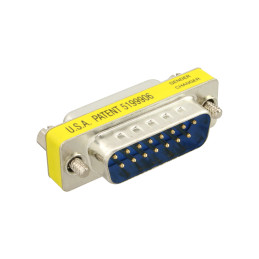InLine Adattatore Sub-D 15pin ( Game ) maschio   femmina, Mini-Gender-Changer