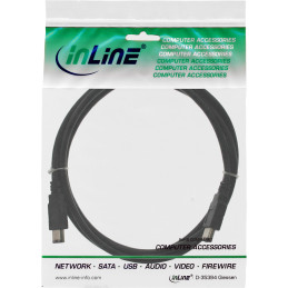 InLine Cavo FireWire IEEE1394, 6pin maschio a 6pin maschio, 400Mbit s, 1,8m