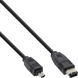 InLine Cavo FireWire IEEE1394, 4pin maschio a 6pin maschio, 400Mbit s, 1,8m