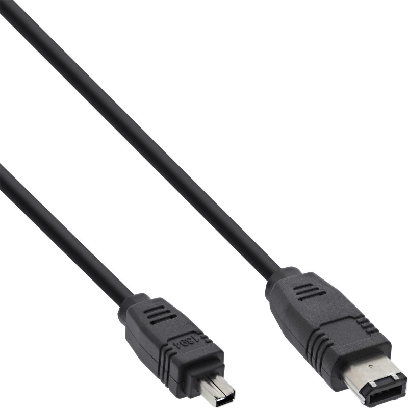InLine Cavo FireWire IEEE1394, 4pin maschio a 6pin maschio, 400Mbit s, 1,8m InLine Cavo FireWire IEEE1394, 4pin maschio a 6pin maschio, 400Mbit s, 1,8m