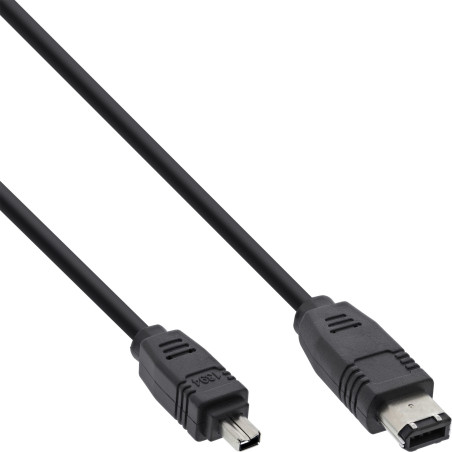 InLine Cavo FireWire IEEE1394, 4pin maschio a 6pin maschio, 400Mbit s, 1,8m