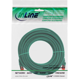InLine Cavo patch Lan, S FTP (PiMf), Cat.6, 250Mhz, PVC, CCA, verde, 5m