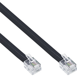 InLine Cavo Modulare telefonico, RJ11 6P 4C maschio a RJ11 6P 4C maschio, 10m