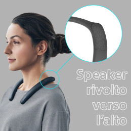 Sony SRS-NB10 - Neckband Speaker wireless, Microfono integrato, leggero e confortevole, nero