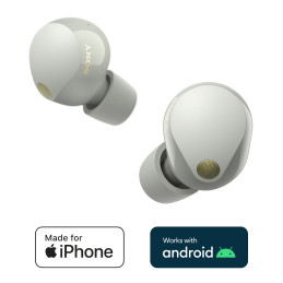 Sony WF-1000XM5 Cuffie Wireless con Noise Cancelling - Durata della batteria fino a 24 ore - Argento