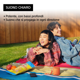 Sony SRS-XB100 - Speaker Wireless Bluetooth, portatile, leggero, compatto, da esterno, da viaggio, resistente IP67 impermeabile