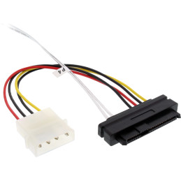 InLine Cavo Mini SAS, SFF-8643 angolato a 4x SFF-8482 + alimentazione, 0,5m