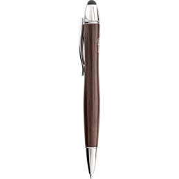 InLine Stylus woodpen, penna sfera, pennino touch capacitivo, legno noce metal