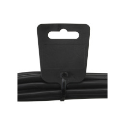InLine Fascette con foro Euro 100x2,5mm con targhetta 25x45mm nero, 100 pezzi
