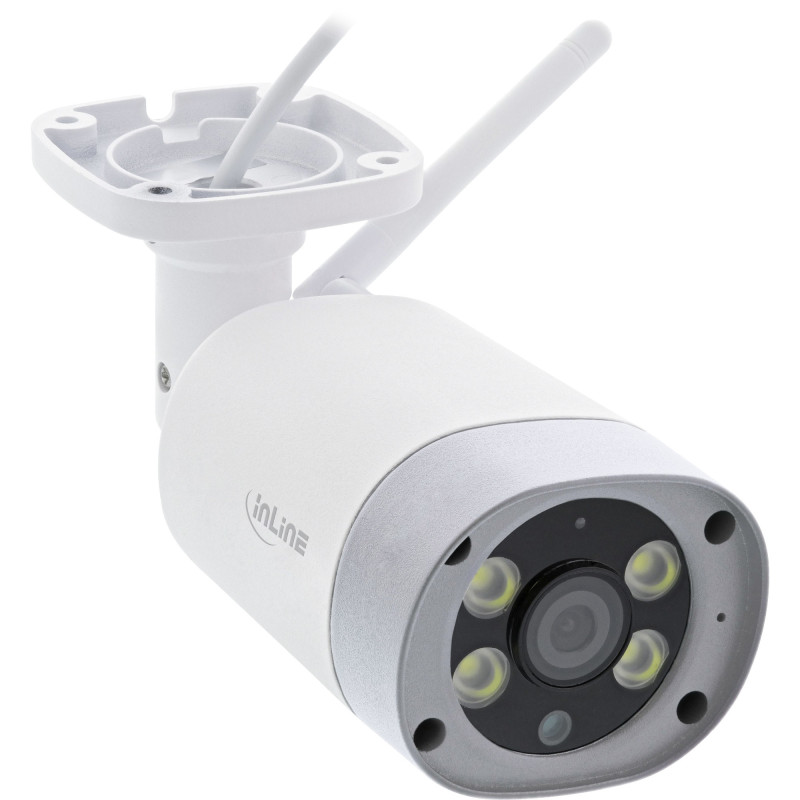 InLine Telecamera da esterno SmartHome HD con luce LED, IP66 InLine Telecamera da esterno SmartHome HD con luce LED, IP66