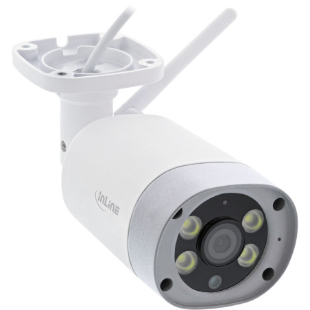 InLine Telecamera da esterno SmartHome HD con luce LED, IP66