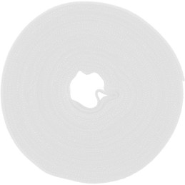 InLine Nastro per chiusura a strappo, rotolo da 10m, larghezza 16mm, bianco