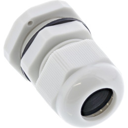 InLine Passacavo IP68 con controdado PG 9, Nylon, 4-8mm, grigio, 10pz
