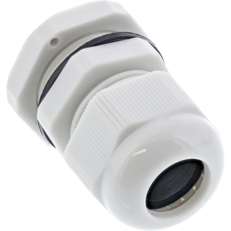 InLine Passacavo IP68 con controdado PG 9, Nylon, 4-8mm, grigio, 10pz InLine Passacavo IP68 con controdado PG 9, Nylon, 4-8mm, grigio, 10pz