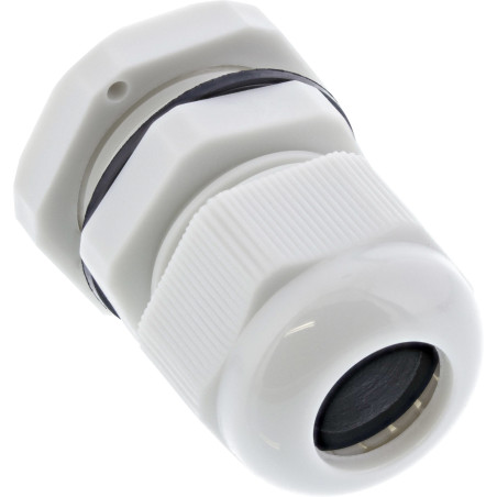 InLine Passacavo IP68 con controdado PG 9, Nylon, 4-8mm, grigio, 10pz