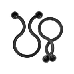 InLine Twist Lock per raggruppamento cavi 3,5-5mm, nero, 10pz .