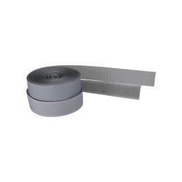 InLine Nastro per chiusura a strappo, rotolo da 3m, larghezza 25mm, grigio