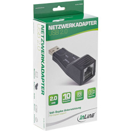 InLine Adattatore di rete Lan Fast Ethernet USB 2.0, 1x RJ45 10 100MBit