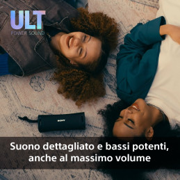 Sony ULT FIELD 1 - Speaker portatile wireless Bluetooth con ULT POWER SOUND, bassi potenti, IP67, impermeabile, antipolvere,