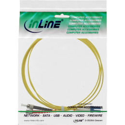 InLine Cavo Duplex, LC ST 9 125µm, Fibra Ottica OS2, 2m