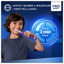 Oral-B Junior 8006540742891 spazzolino elettrico Bambino Spazzolino rotante Viola