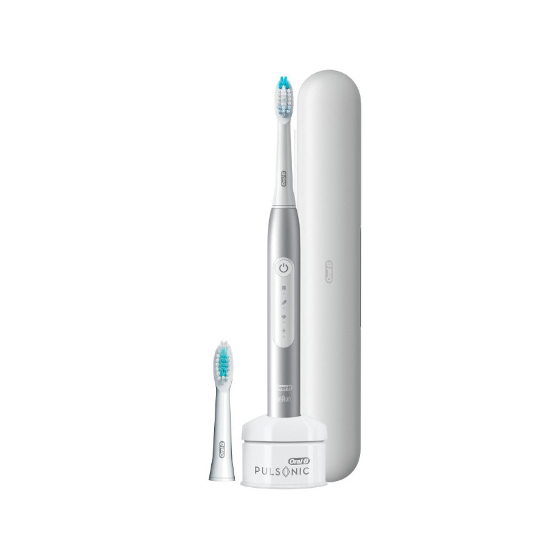 Oral-B Pulsonic Slim Luxe 4500 Adulto Spazzolino elettrico sonico Platino Oral-B Pulsonic Slim Luxe 4500 Adulto Spazzolino elettrico sonico Platino