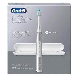 Oral-B Pulsonic Slim Luxe 4500 Adulto Spazzolino elettrico sonico Platino