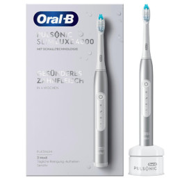 Oral-B Pulsonic Slim Luxe 4000 Adulto Spazzolino elettrico sonico Platino