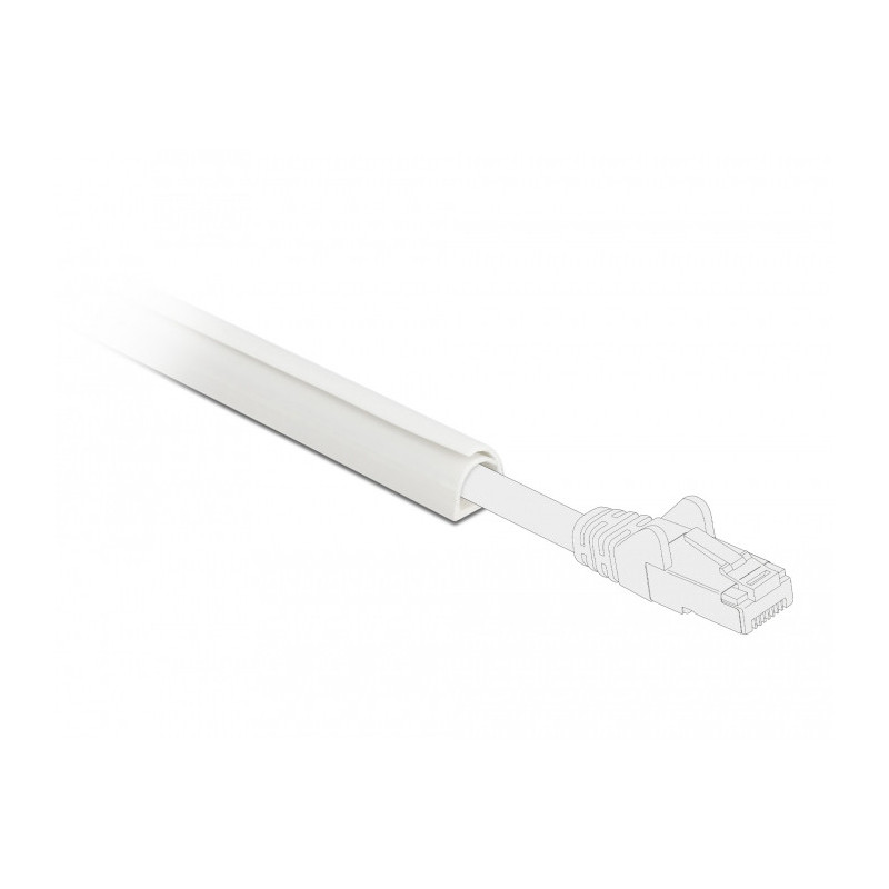 DeLOCK Passacavi Mini autochiudente 10 x 10 mm - lunghezza 1 m bianco