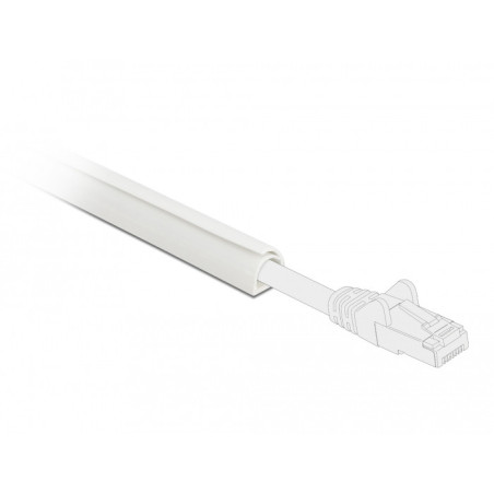 DeLOCK Passacavi Mini autochiudente 10 x 10 mm - lunghezza 1 m bianco