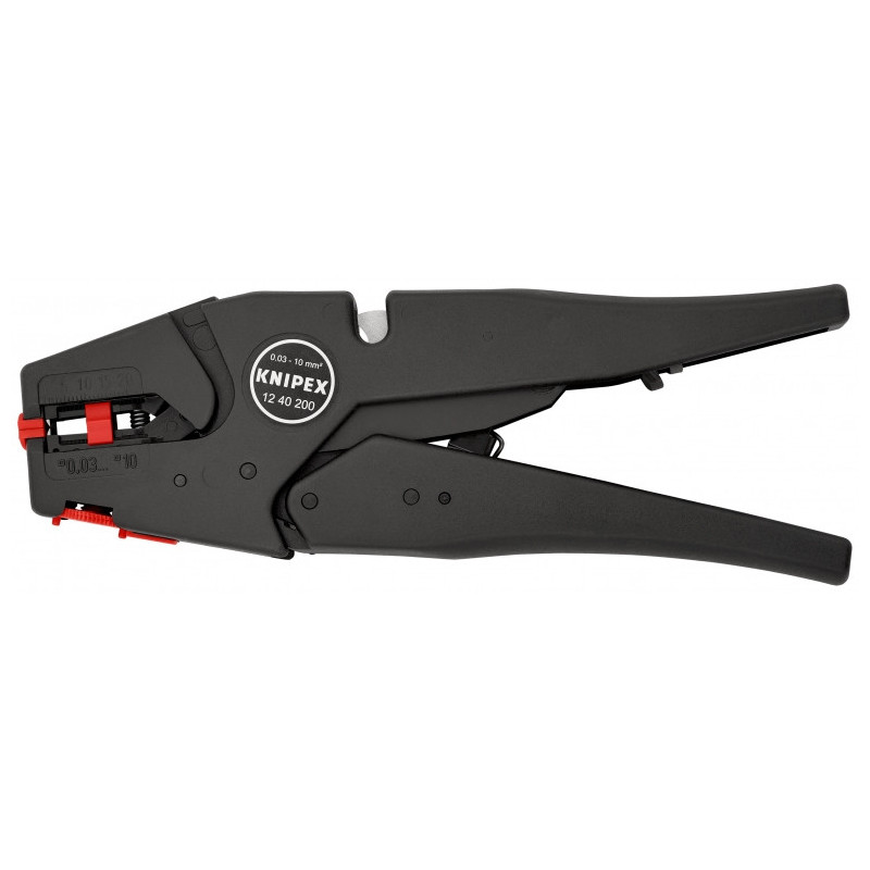 Knipex 12 40 200 SB pinza spellacavi Nero Knipex 12 40 200 SB pinza spellacavi Nero
