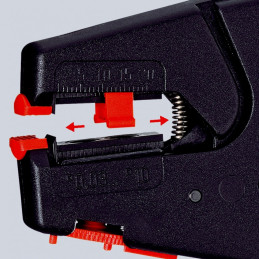 Knipex 12 40 200 SB pinza spellacavi Nero