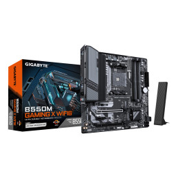GIGABYTE B550M GAMING X WIFI6 Scheda madre - CPU AMD Ryzen 5000, VRM a 5+3 fasi, fino a 3200 MHz DDR4, 1x M.2 PCIe 4.0 + 1x M.2