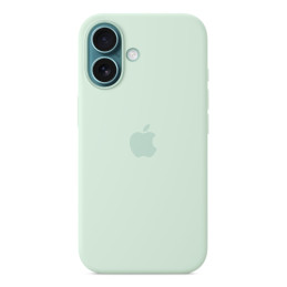Apple Custodia MagSafe in silicone per iPhone 16 – Acquamarina