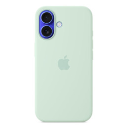 Apple Custodia MagSafe in silicone per iPhone 16 – Acquamarina