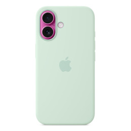 Apple Custodia MagSafe in silicone per iPhone 16 – Acquamarina