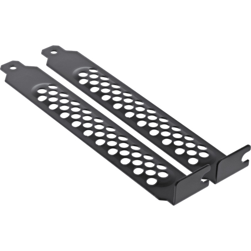 InLine Staffa per slot PCI perforata, nero, confezione da 2 InLine Staffa per slot PCI perforata, nero, confezione da 2